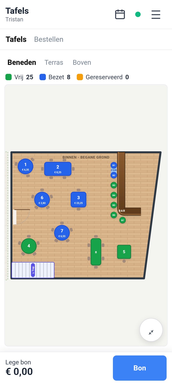 Plattegrond op de telefoon